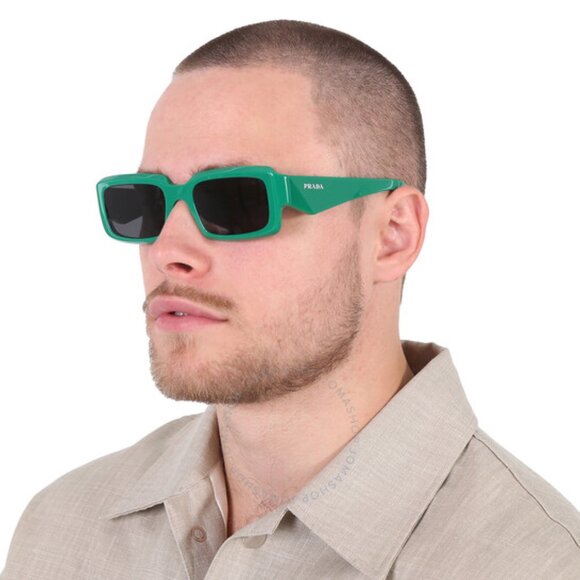 BRAND NEW Prada PR27ZS 11L08Z Mango Dark Grey Square Unisex Sunglasses 0PR 27ZS - Picture 10 of 11